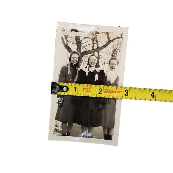 3 Vtg Friends Hanging Out on Cold Day Original Monochrome Photography Found - Picture 3 of 4